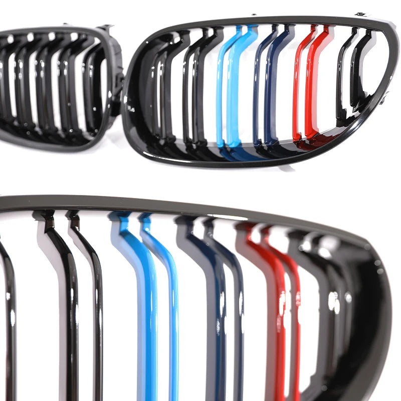 Nyregrill i gloss black / karbonlook for BMW 5-serie E60/E61 (2004–2009)
