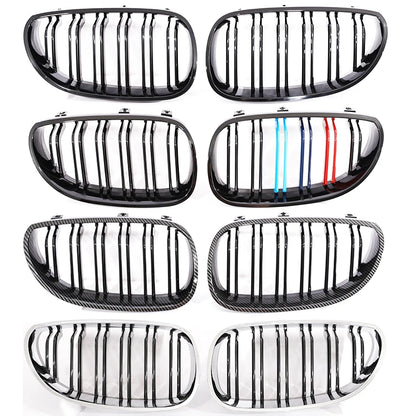 Nyregrill i gloss black / karbonlook for BMW 5-serie E60/E61 (2004–2009)