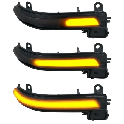 Dynamiske LED blinklys i speil for BMW 1–4-serie, X1, M2 og i3 (sekvensielle)