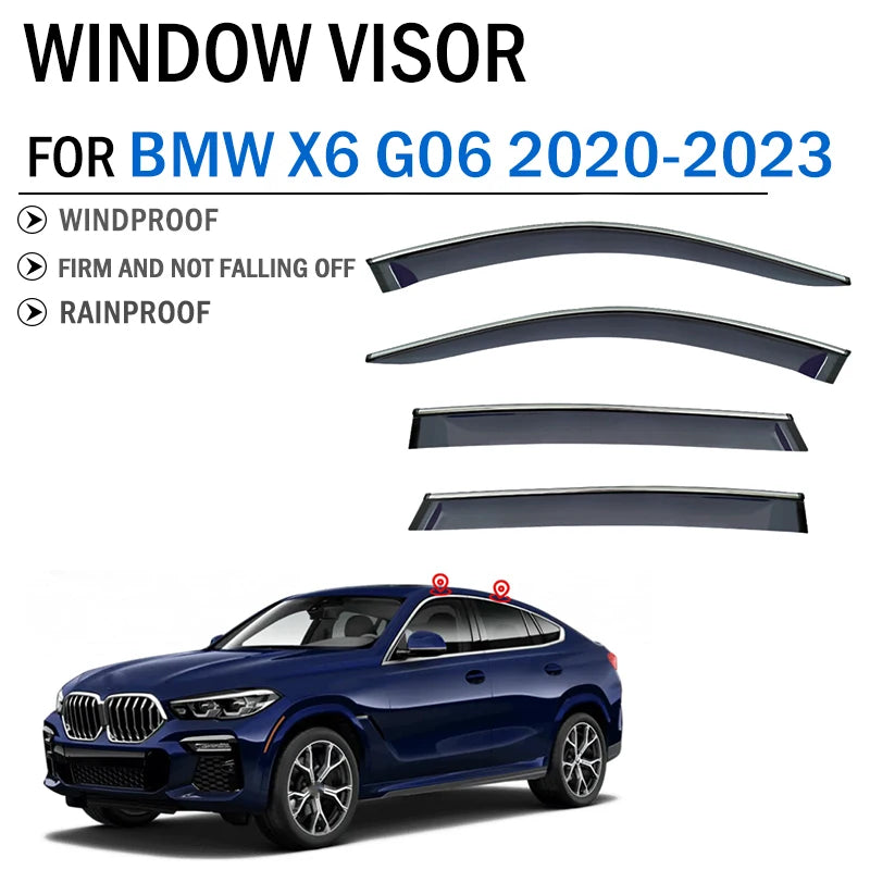 Vindavvisere BMW X6 G06 2020-2023
