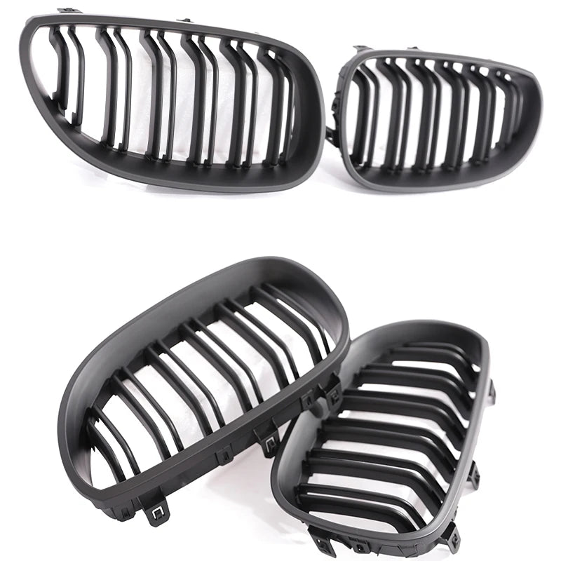 Nyregrill i gloss black / karbonlook for BMW 5-serie E60/E61 (2004–2009)