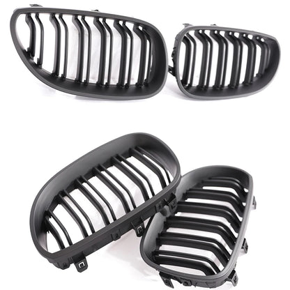 Nyregrill i gloss black / karbonlook for BMW 5-serie E60/E61 (2004–2009)