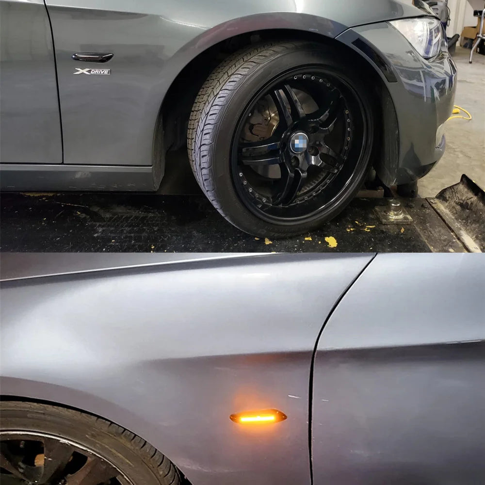 LED sideblinklys foran – røykfarget, for BMW 1-, 3- og 5-serie