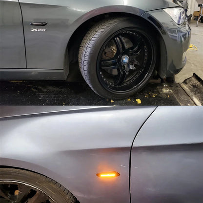 LED sideblinklys foran – røykfarget, for BMW 1-, 3- og 5-serie
