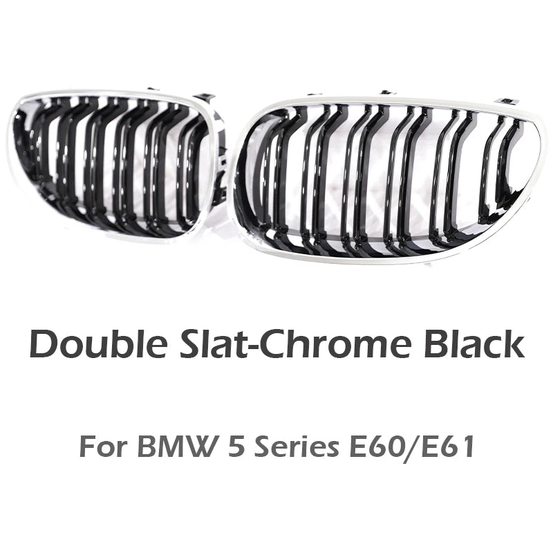 Nyregrill i gloss black / karbonlook for BMW 5-serie E60/E61 (2004–2009)