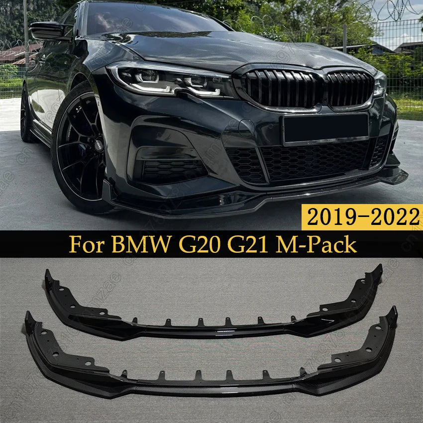Frontleppe i gloss black for BMW 3-serie G20/G21 M-Pack (2019–2022)