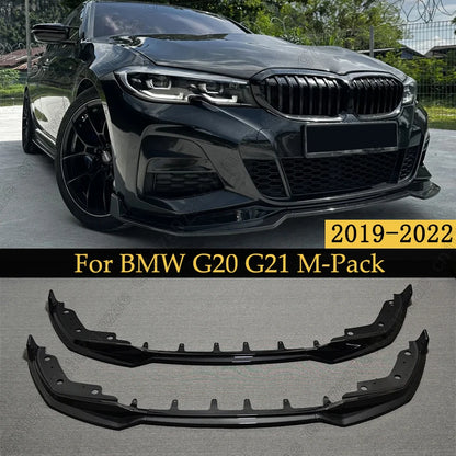 Frontleppe i gloss black for BMW 3-serie G20/G21 M-Pack (2019–2022)