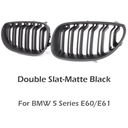 Nyregrill i gloss black / karbonlook for BMW 5-serie E60/E61 (2004–2009)