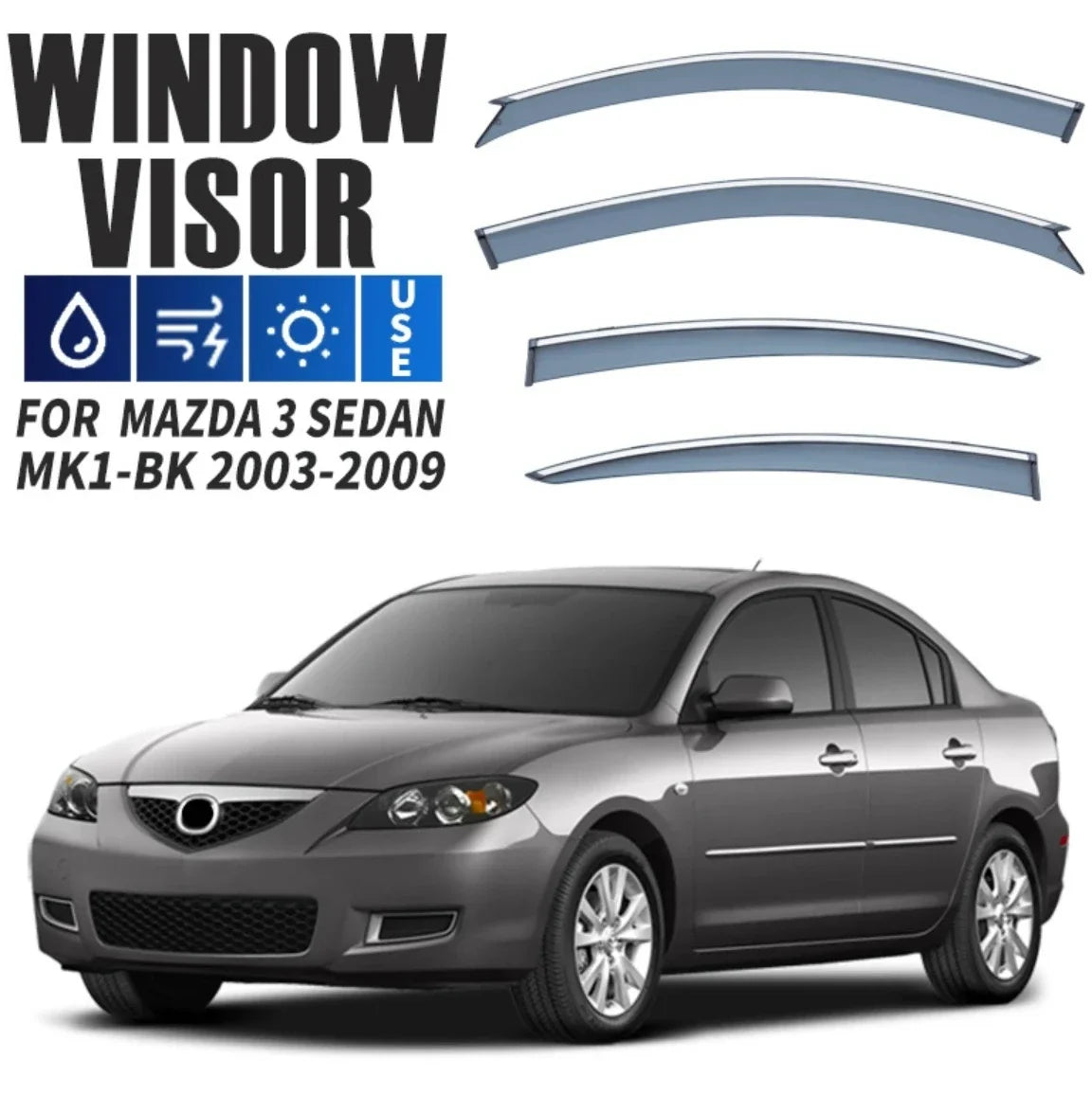 Vindavvisere Mazda 3 2003-2009 sedan