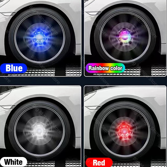 LED Flytende Senterkopper for Tesla – 4 stk (57 mm)