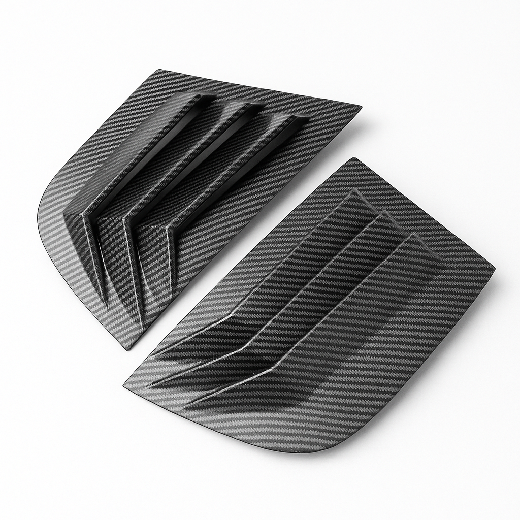 Bakre vindusdeksel / sidevent i karbonlook for BMW 1-serie E87 (2005–2011)