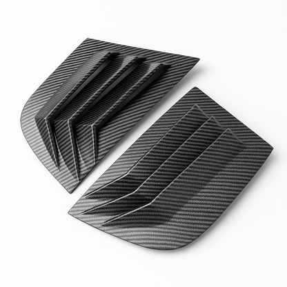 Bakre vindusdeksel / sidevent i karbonlook for BMW 1-serie E87 (2005–2011)