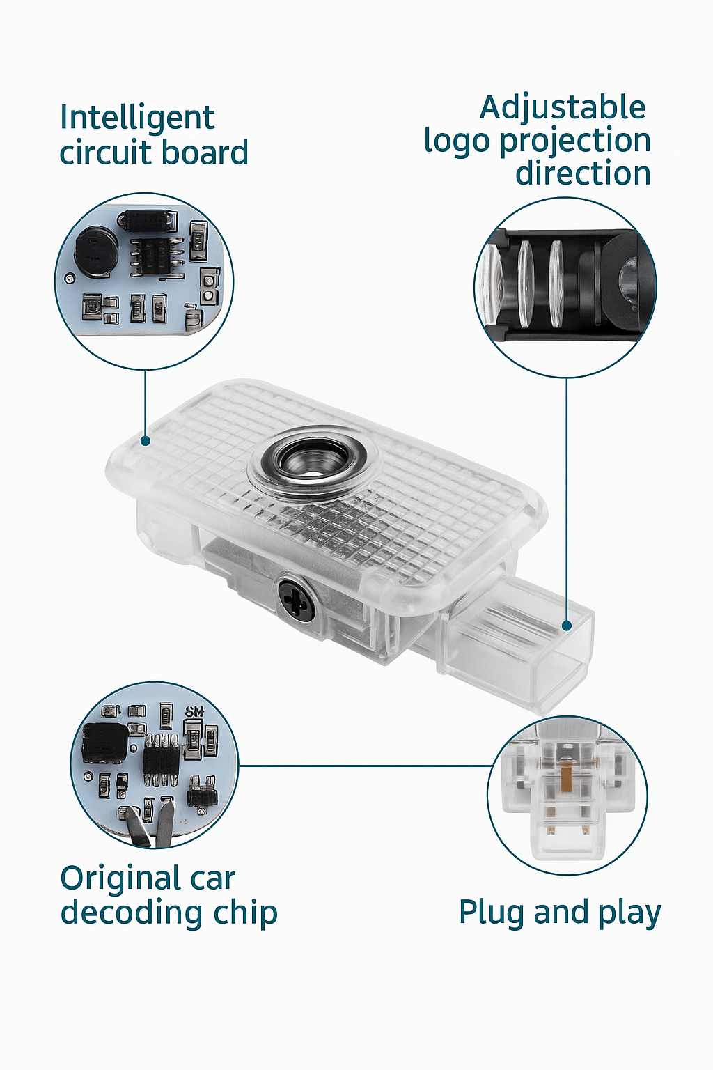 LED velkomstlys for dør Subaru