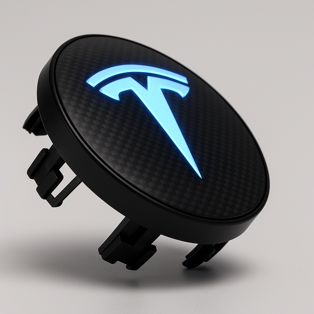 LED Flytende Senterkopper for Tesla – 4 stk (57 mm)