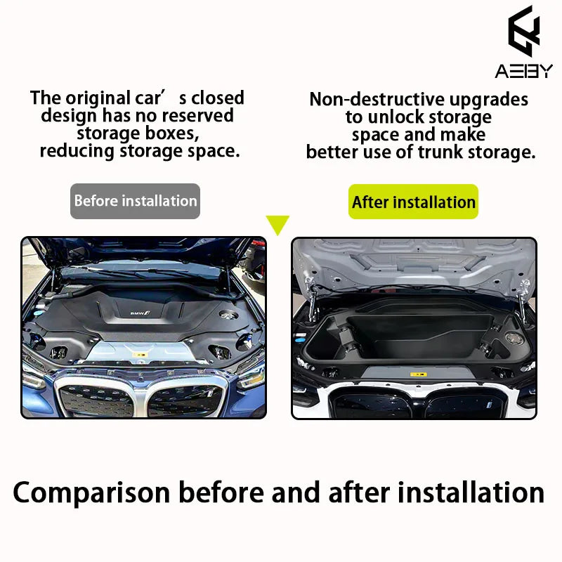 BMW Ix3 Frunk oppbevaring
