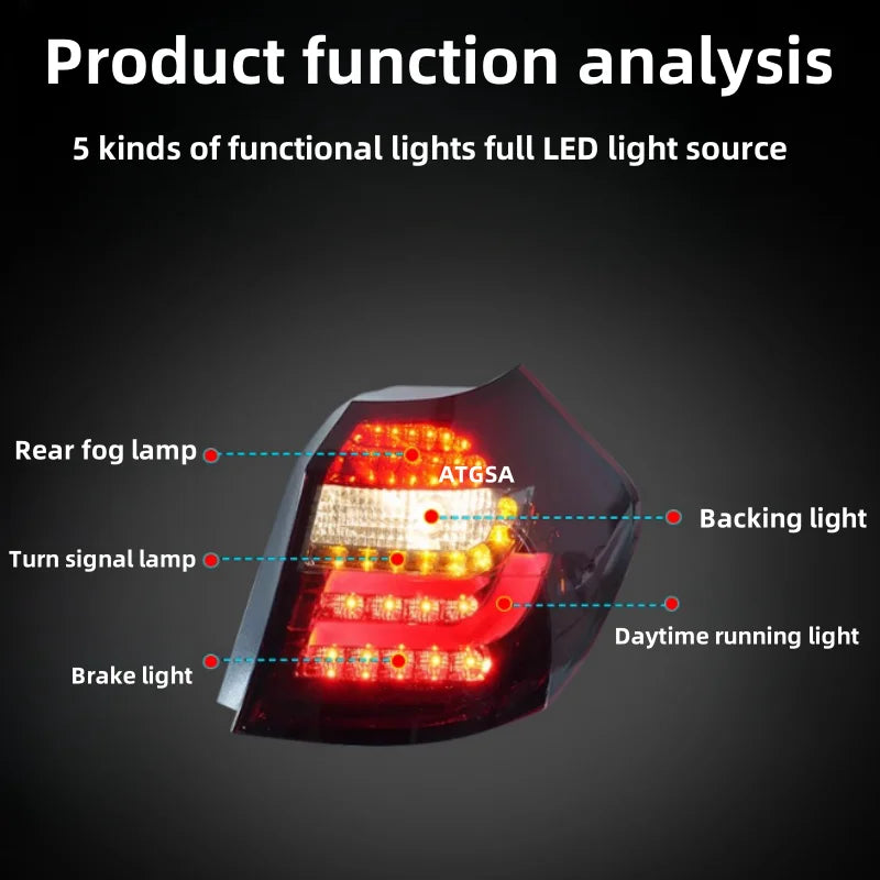 BMW 1 serie E87 2004-2011 LED baklykter