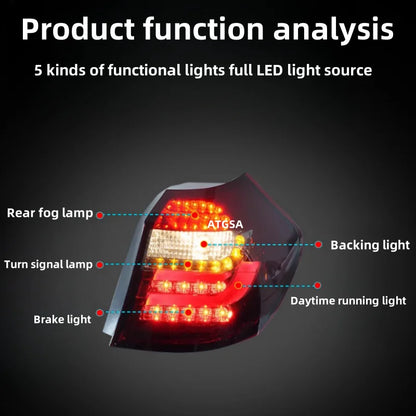 BMW 1 serie E87 2004-2011 LED baklykter