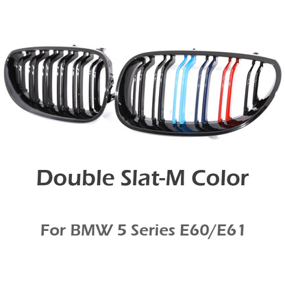 Nyregrill i gloss black / karbonlook for BMW 5-serie E60/E61 (2004–2009)