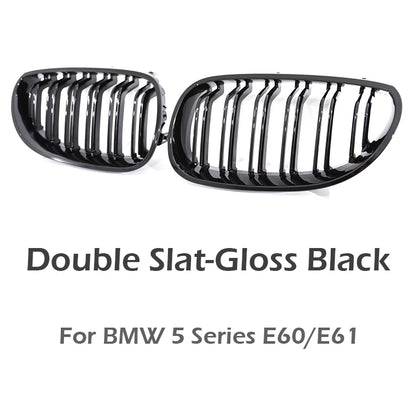 Nyregrill i gloss black / karbonlook for BMW 5-serie E60/E61 (2004–2009)