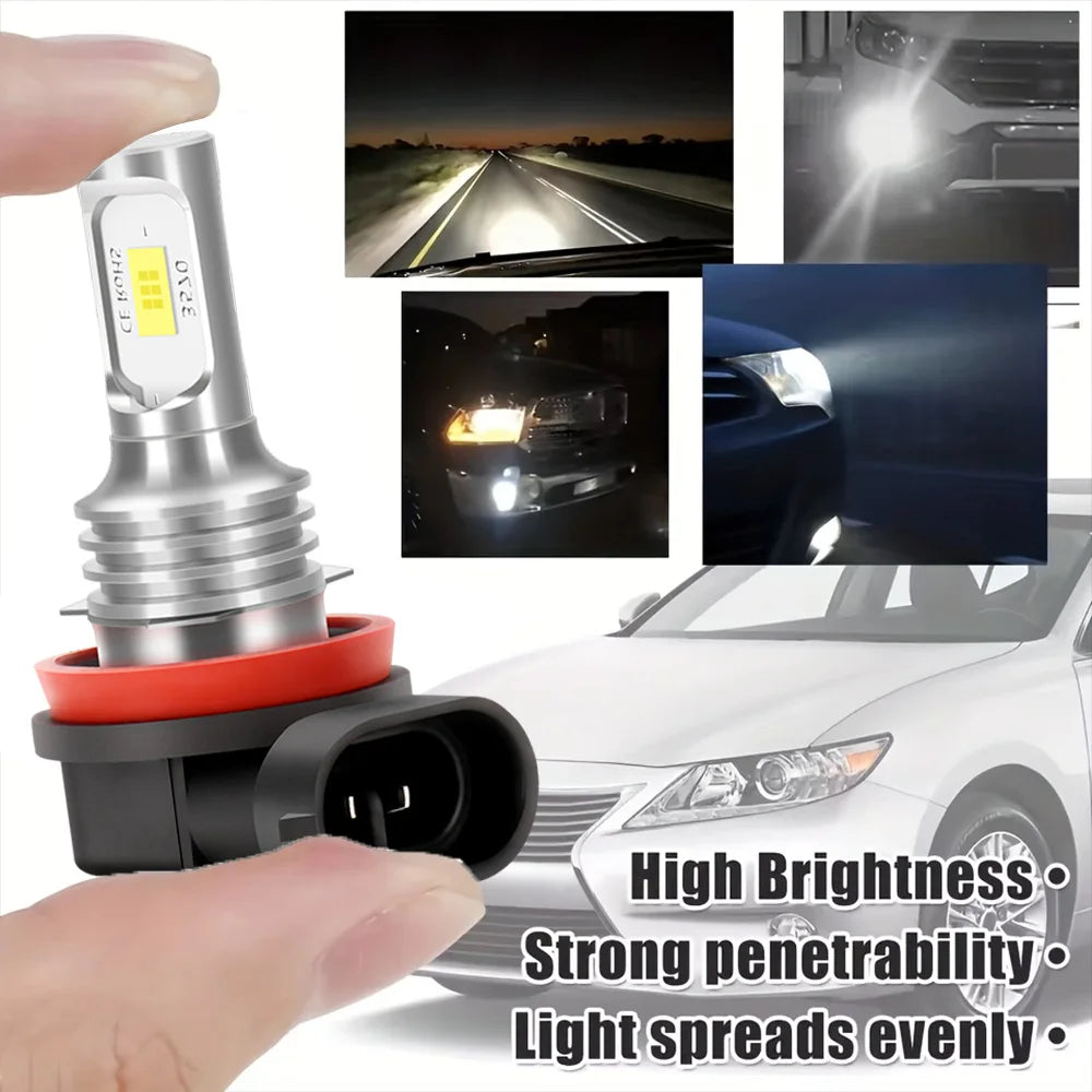 H11 LED Tåkelys 6000K – BMW E-serie og flere modeller – Plug & Play