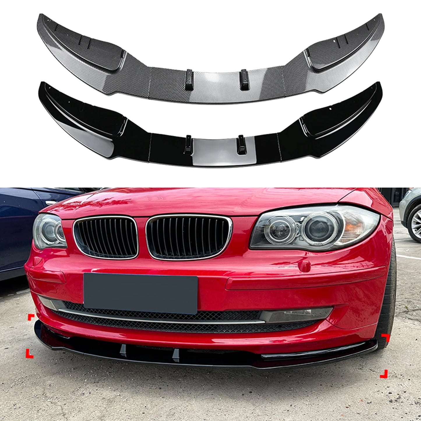 Frontleppe for BMW 1-serie E81–E88 LCI (2008–2011) – Standard fanger