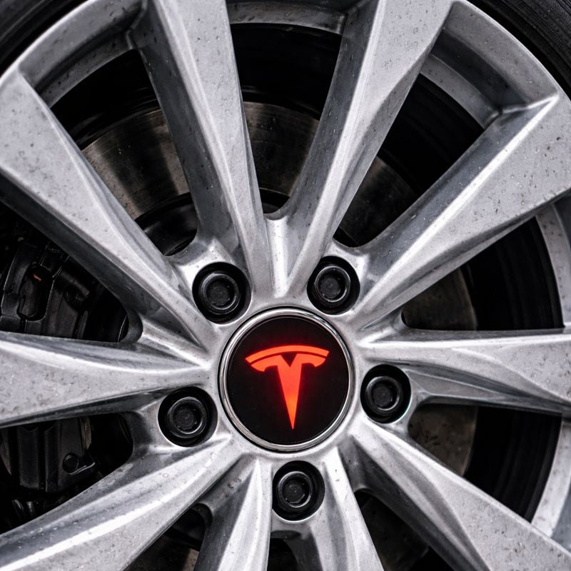 LED Flytende Senterkopper for Tesla – 4 stk (57 mm)